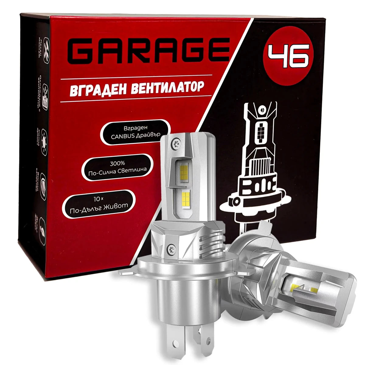 LED Крушки H4 Q1 - Garage46